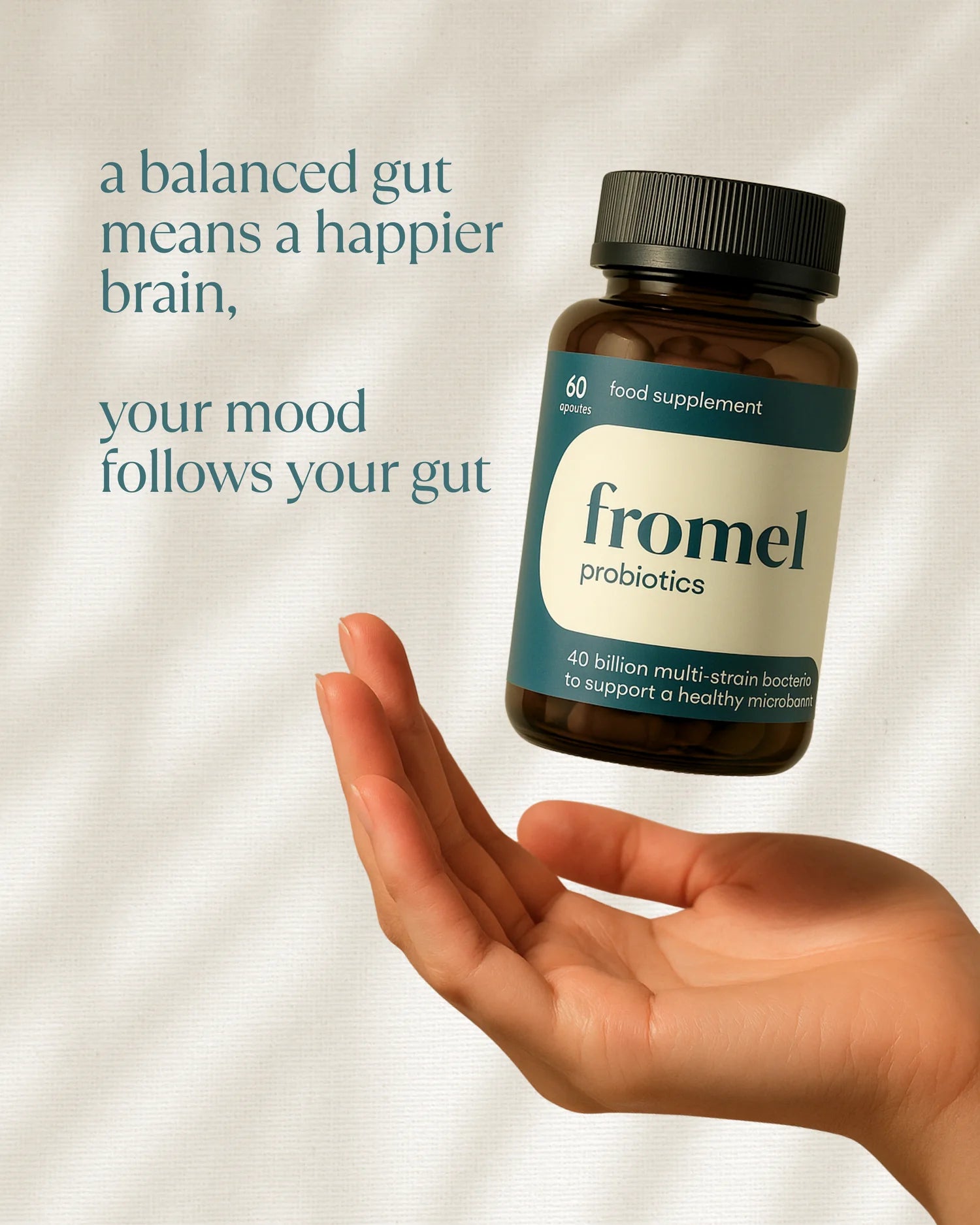 Support your digestion naturally with fromel's synbiotic probiotic